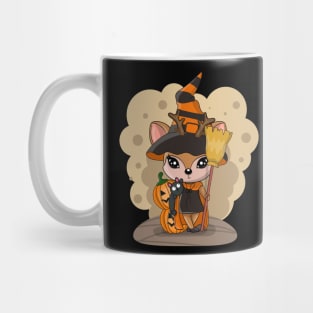 Cute Halloween Deer Tshirt Design Mug